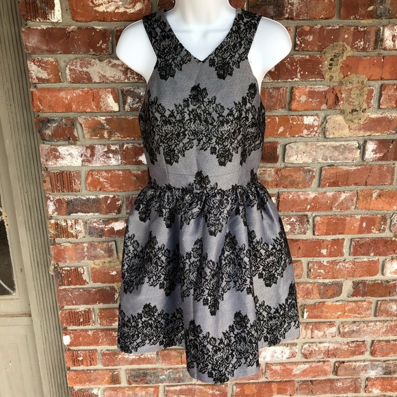 Aqua Dresses & Skirts - Aqua party dress black and silver size medium